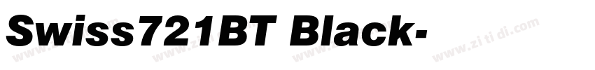 Swiss721BT Black字体转换